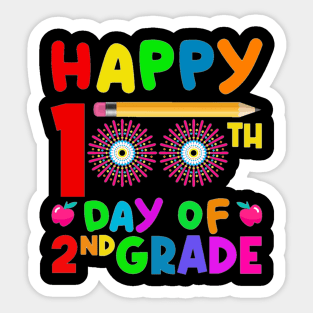 Happy 100th day of second grade Sticker